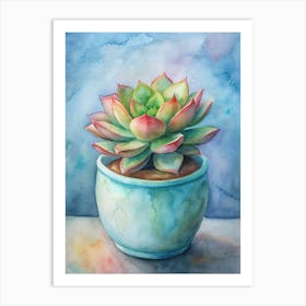 Succulent Painting 1 Art Print