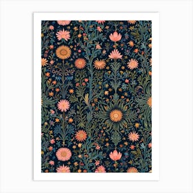 William Morris Floral Pattern Art Print