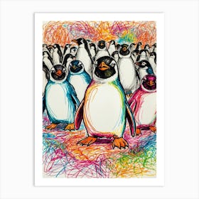 Penguins 10 Art Print