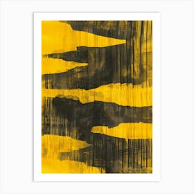 'Yellow And Black' 1 Art Print