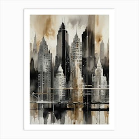 New York City Skyline 2 Art Print