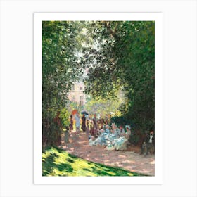 Claude Monet In The Park Art Print