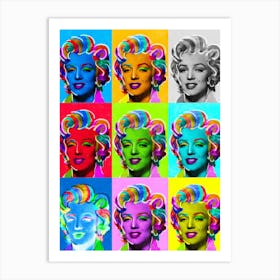 Marilyn Neon | Warhol style Art Print