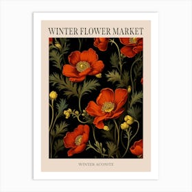 Winter Aconite 3 Winter Flower Market Poster Art Print