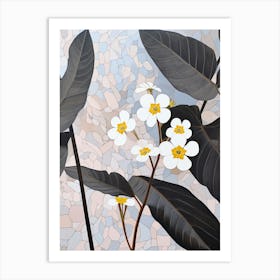 Flower Illustration Forget Me Not Flower 5 Art Print