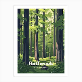 Rothrock State Forest Scenic Travel Art Art Print