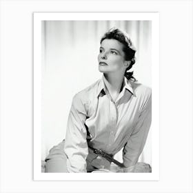 American Actress Katharine Hepburn Art Print