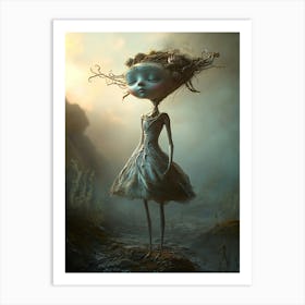 Girl In A Dress 4 Art Print