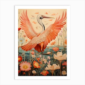 Pelican 2 Detailed Bird Painting Art Print