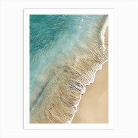 Aerial View Of A Beach 123 Art Print