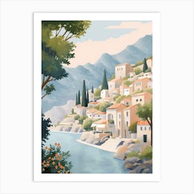 Kotor Montenegro 2 Illustration Art Print