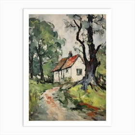 A Cottage In The English Country Side Painting 3 Art Print