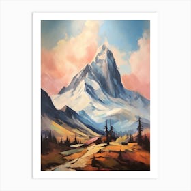 Mount Logan Canada 3 Mountain Painting Art Print