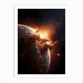 Space Explosion Art Print