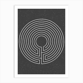 Labyrinth 3 Line Art Print
