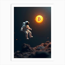 Bitcoin Astronaut 4 Art Print