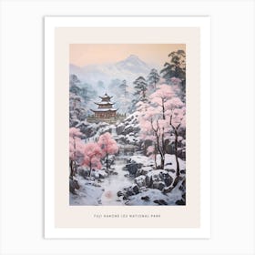 Dreamy Winter National Park Poster  Fuji Hakone Izu National Park Japan 2 Art Print