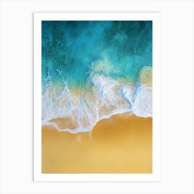 Aerial View Of The Beach 12 Art Print