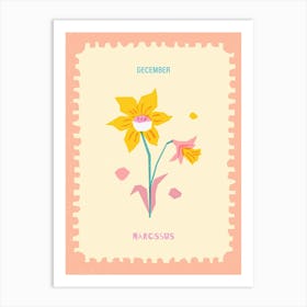 December Birth-month Flower Narcissus Art Print