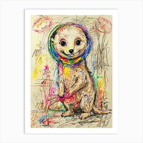 Meerkat 5 Art Print