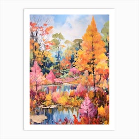 Autumn Gardens Painting Royal Botanical Gardens Burlington Canada Art Print