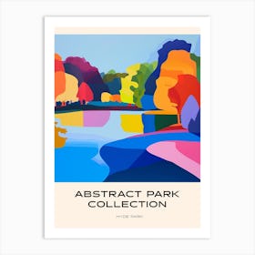 Abstract Park Collection Poster Hyde Park London 3 Art Print