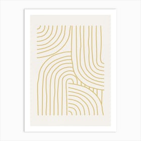 Abstract Lines- Yw02 Art Print