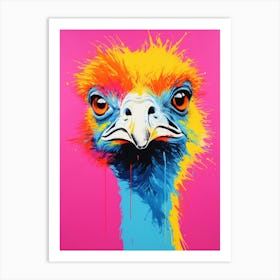 Andy Warhol Style Bird Ostrich Art Print