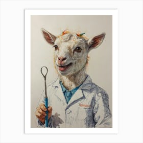 Goat Doctor Art Print