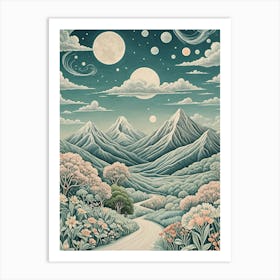 Winter Planet Art Print