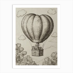 Hot Air Balloon 4 Art Print