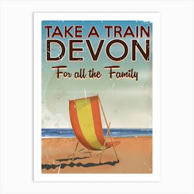 Take A Train Devon For All The Family Art Print