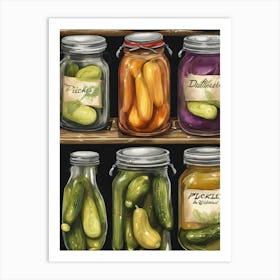 Pickles In Jars 2 Art Print