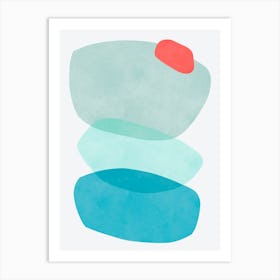 Expressive abstract shapes 8 Art Print