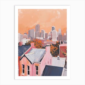 Sydney Rooftops Morning Skyline 1 Art Print