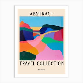 Abstract Travel Collection Poster Martinique 3 Art Print