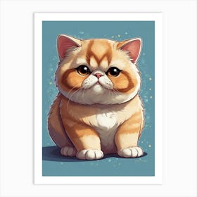 Scottish Shorthair Cat Art Print