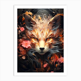 Fox Head 1 Art Print