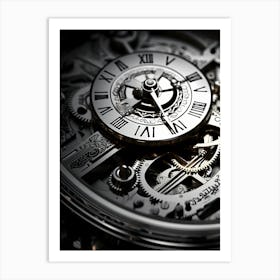 Close Up Of A Watch Art Print