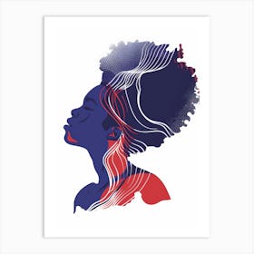 Afro Haired Woman 1 Art Print