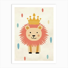 Little Lion 2 Wearing A Crown Art Print