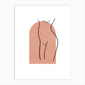 Terracotta Nude Figure 2 Art Print