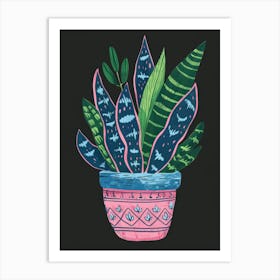 Plant In A Pot 42 Art Print