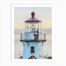 Lighthouse At Dusk Art Print