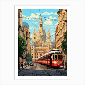 Vienna Pixel Art 2 Art Print