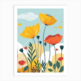 Poppies 64 Art Print