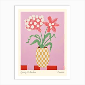 Spring Collection Freesias Flower Vase 3 Art Print