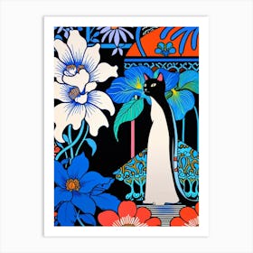 Cat In The Garden 16 Art Print