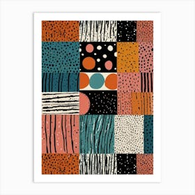 Patchwork Pattern 1 Art Print