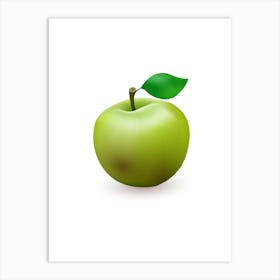 Green Apple Art Print